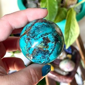 💙Top Quality Peace & Tranquility Chrysocolla Crystal Sphere💙
